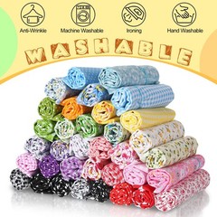 Macarrie 35 Pcs 10 x 10 Inch, Yellow, Blue, Green, Black, Red, Purple, Pink