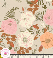 Art Gallery ROOTS OF NATURE 3000 Pink Bonnie Christine Quilt Fabric AGF STUDIO