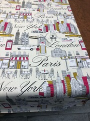 PK Lifestyles City Scape Fiesta Paris London New York Cotton Fabric By the Yard