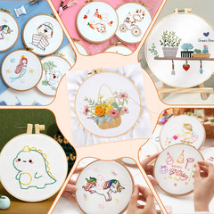 10 PCS Embroidery Fabric, Pre-Cut White Natural Cotton Embroidery Cloth Fabric,