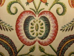 Arts And Crafts Coxhall Ruby Jacquard Curtain Upholstery Cushion Use Fabric