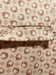 Vintage Light Pink Calico Cotton Quilt Fabric Cabbage Rose BTHY