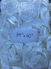 Sale! 3 Big Pcs Satin Rosette Mesh Pink & Ivory Colors For Sewing Project Art