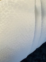 NEW Quality UPHOLSTERY FABRIC Classic White Reticulate SNAKE SKIN 3 YARDS 50″ W