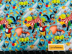 Tina SCRAP Lycra 9″x14″+ Custom Dumbo Circus Flying Elephant Star Tumbler Fabric