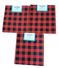 Red and Black Buffalo Plaid Fat Quarter Cotton Fabric 18″x21″ Bundle Create It F