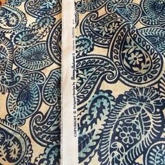 Tommy Bahama Outdoor Paisley Upholstery Fabric 4.5 Yds x 55” Blue Coastal Decor