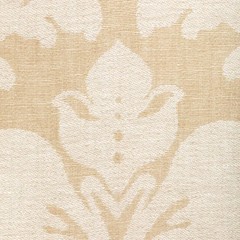 Lee Jofa 100% Linen Damask Weave Uphol Fabric- Acanthus Damask / Pearl 2 yds