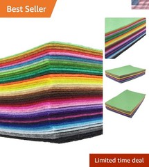 Versatile 42-Color Felt Sheets: Machine Washable 8×12” Crafting Essentials