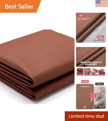 Marine Grade Faux Leather Upholstery Vinyl Fabric 54” x 12” – Durable & Sty…