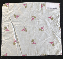 JANE CHURCHILL Malory in Pink, Green 16 x 17 1/2″ Linen Floral Fabric Sample