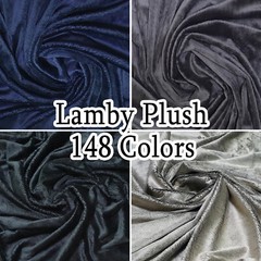 SOFT MINK LAMBY FAUX FUR FLEECE FABRIC 5MM PILE PLUSH DOLL BLANKETS SOLID 60″W