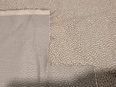 BALLARD DESIGN LIKE – Silver/Pewter RAISED ANIMAL SPOT WOVEN FABRIC Home Decor