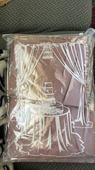 **BRAND NEW** Pack Of 6 Panels 5×10 Dusty Rose Chiffon Fabric Drapes