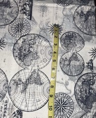 Novelty Ocean Maps by Lula Bijoux Studio for David Textiles BTFQ
