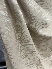 Damask Jacquard Brocade Fabric – 59” Wide -Sold By The Yard – antique gold