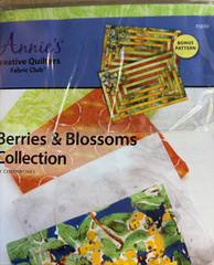 Annie’s Cr. Quilters Fabric & Pattern Berries & Blossoms Collection FQ050 New