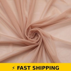 VoizVony 4-Way Stretch Mesh Nylon Spandex Fabric 60″ x 1 Yard – Nude