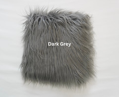 Long Hair Faux Fur Fabric Squares & Rectangles Multiple Colors & Sizes