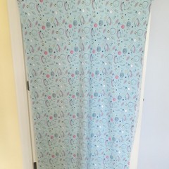 JoAnn Pop! Space Themed Cotton Knit Fabric Light Blue 60″ Wide 2 1/8 yards