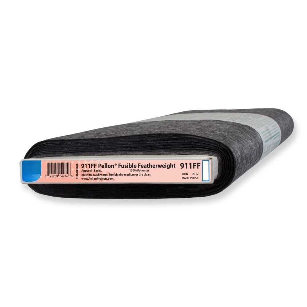 Fusible Fabric Interfacing. Black. 20″ x 10 Yards by the Bolt