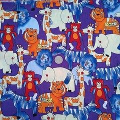 1.8 Yards (66 in) Novelty Animal Vet Nurse Scrub Fabric Quilting Zoo Cotton