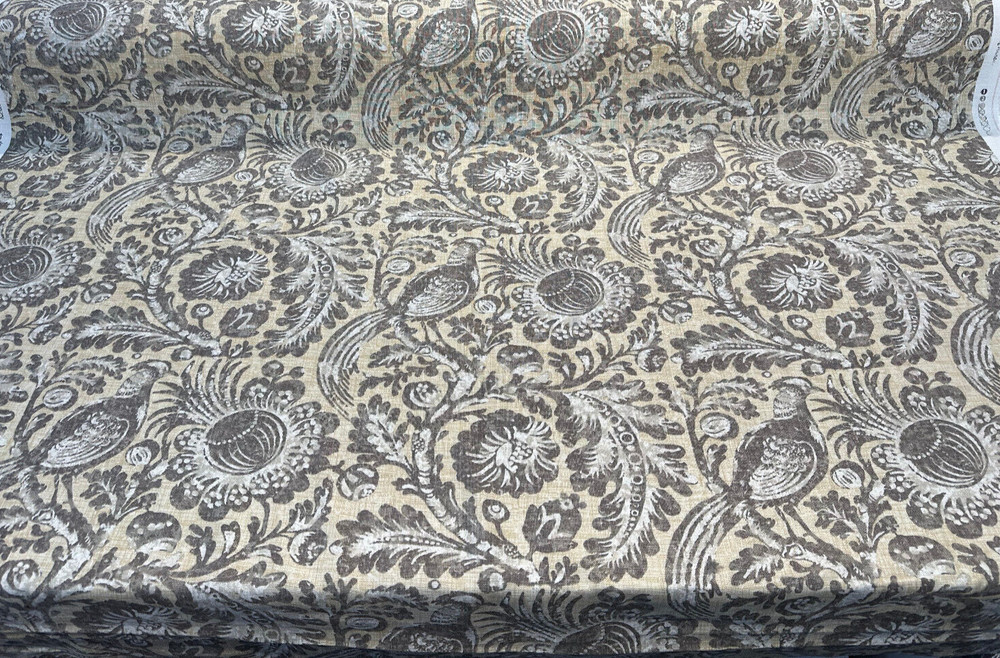 Waverly Tucker Resist Desert Bird Linen Rayon Blend Fabric by the yard DL2