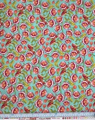 Tula Pink Eden Lotus Tomato OOP Fat Quarter 100% Cotton Quilting Fabric
