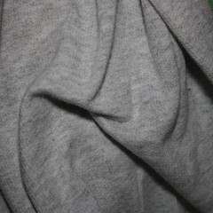 Cotton Heather Grey Jersey Knit Fabric, Bulk Yardage Bolt Lot, Destash Cotton