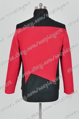 Uniform for Star Trek The Next Generation TNG Cosplay Command Costume Red Jacket