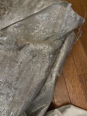 Italian Fabric, plus 3 other fabrics, silver and gold