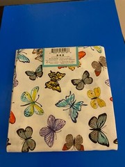 BRAND NEW CREATE IT 100% COTTON BUTTERFLIES PRECUT SEWING AND CRAFT FABRIC 18X21