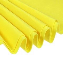 Acrylic Soft Felt Fabric Sheets Fiber Sheets Bright Yellow 39×39 Inch 1mm Thick