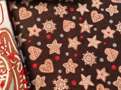 New Baking Up Joy Holiday Fabric & Placemat Kit Shabby Fabrics Wilmington Prints