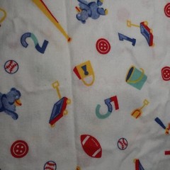 Cotton Flannel Sewing Fabric Juvenile Outdoor Sports Crafting Material 20″ x 44″