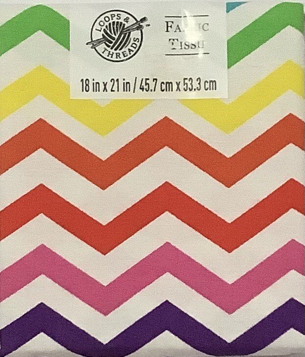 Loops and Threads Fabric Tissu, 100% Cotton, 18″ X 21″, Zig Zag Stripes Theme