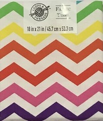 Loops and Threads Fabric Tissu, 100% Cotton, 18″ X 21″, Zig Zag Stripes Theme