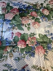 Floral Waverly Country House Sissinghurst Chintz RARE Fabric 54″ X 69″