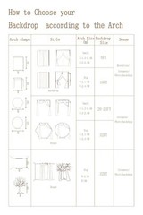Ling’s Moment 32Ft x 30″ Extra Long Wrinkle-Free Wedding Arch Chiffon Draping…