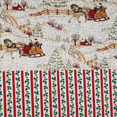 Christmas Fabric Scrap Lot 2 Pounds 6 Ounces Cranston Fabric Traditions Hoffman