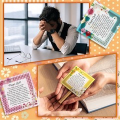 Burlywood Pocket Prayer Quilt Panel with 37 Prayer Pockets for Personalization