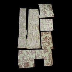 Vintage Upholstery Fabric Scrap Lot 4.5 lbs Tapestry Brocade Floral Swatches