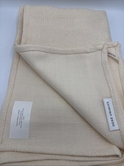 Rose Uniacke Textured Linen Fabric 40”x50” In Sweet Almond NEW! Linen Cotton PA