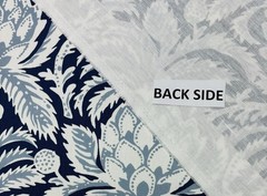 SERENA & LILY ARTICHOKE VINTAGE INDIGO BLUE LINEN EXCLUSIVE FABRIC BY YARD 55″W
