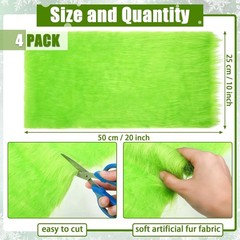 “GRINCH Faux Fur 10×20 Inch Christmas Decoration Indoor Green Monster Whoville “