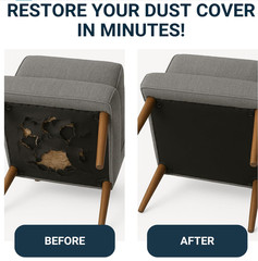 2 pack – House2Home 60″ Upholstery Black Cambric Dust Cover for Furniture