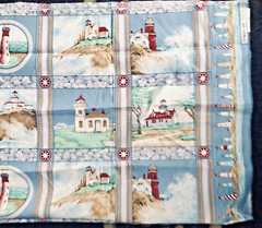 Coast Line Coastal Scenes Lighthouse Patches /Squares by P&B Textiles BTHY