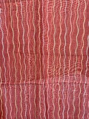 Vtg 1970s Liberty Of London Cotton Batiste Abstract Stripe Rust 32”x 4+ yds New
