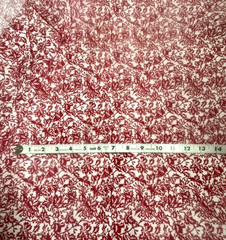 Woodland Berry RED WHITE Fine Wale Cord 5 YDS x 42″ Single Cut Fabric