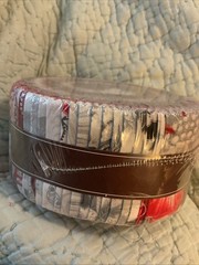 Holiday Flourish Silver 40 Piece 2.5 Strips + 2 Yards Coordinating Fabric New